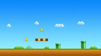Nintendo Video Games Mario Super Beginning Retro Wallpaper