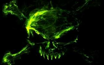 Image Green Crossbones Skull Wallpaper Jpg The New Thundera Wiki