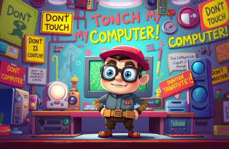 Don T Touch My Computer Wallpaper