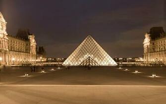 Louvre Museum Paris Widescreen Wallpaper Wide Net