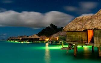 Bora At Night High Quality And Resolution Wallpaper
