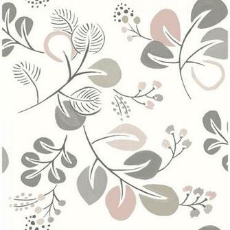 A Street Sq Ft Jona Light Pink Trail Wallpaper