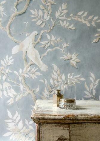 Lewis Wood Doves Wallpaper