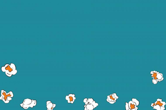 Teal Popcorn Background Learning Media