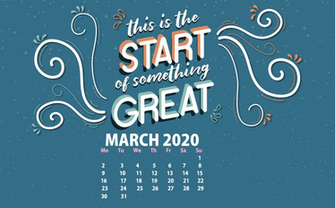 March Desktop Wallpaper Calendar