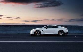 Nissan Gt R R35 White Car Side Wallpaper Cars
