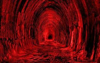 Wallpaper Tunnel Red Black Light Ultra HD 4k