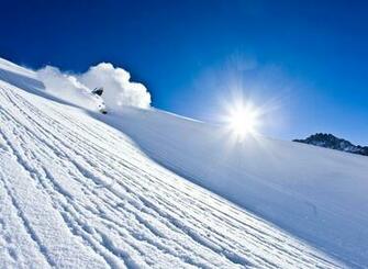 Skiing Winter Snow Ski Mountains Wallpaper Background