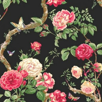 Scrapbook Black Floral Papers By Five5cats