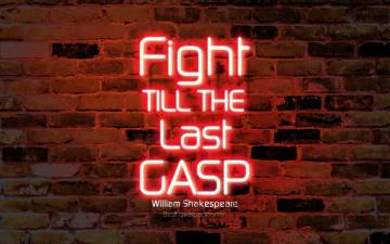 Wallpaper Fight Till The Last Gasp 4k Orange Brick