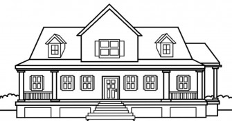 House Colouring Pictures Wallpaper