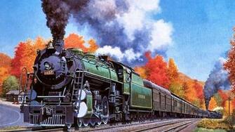 Autumn Train Wallpaper