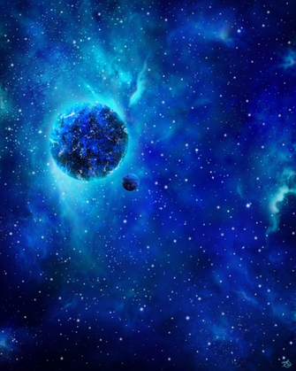 Blue Galaxy By Ov Art