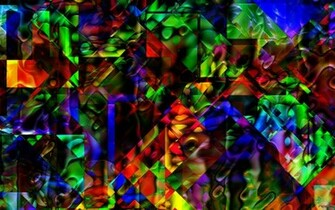 Wallpaper Trippy Art Digital Colorful