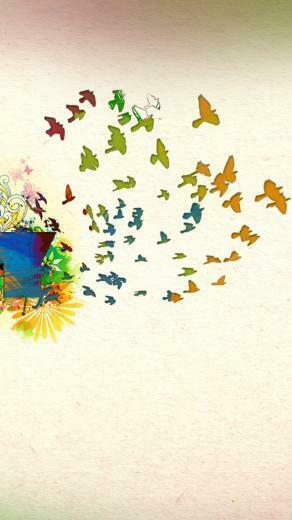 Birds Of Spring iPhone 5s Wallpaper iPad