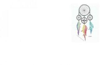 And White Dream Catcher Banner Wallpaper