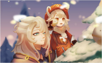 Christmas Pfp Snow Tree Wallpaper