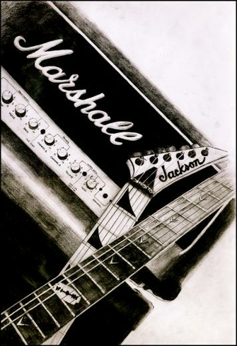 Marshall Amp Wallpaper Guitars Drawing