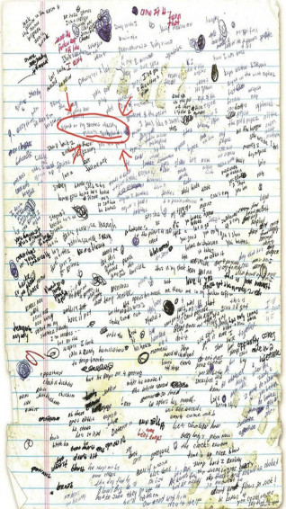 I Made A Phone Background For The Lose Yourself Lyrics Sheet