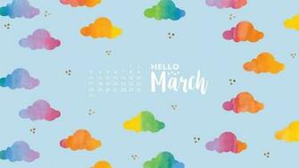 March Calendar Desktop Wallpaper
