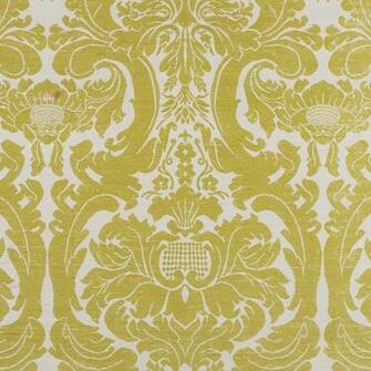French Damask Sisal Wallpaper Pattern Name Colour Lime