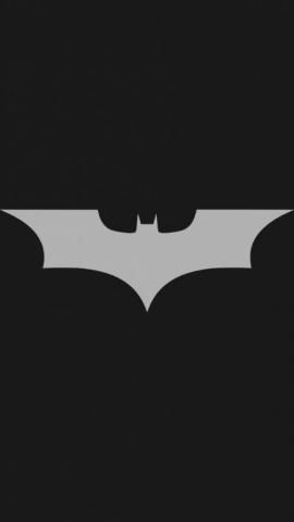 Minimalistic Batman Logo iPhone Wallpaper