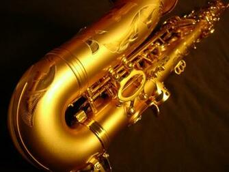 Alto Saxophone Wallpaper Blue