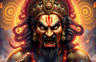 Angry Vishnu Wallpaper