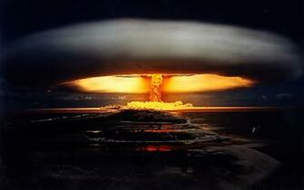 Atomic Bomb Wallpaper HD Nuclear Explosion Night War