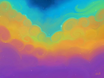 Rainbow Clouds Wallpaper By Greendesire