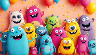 Cute Monster Wallpaper