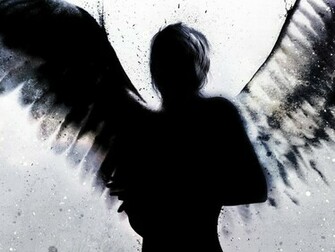 Dark Silhouette Angel Wallpaper