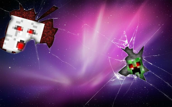 Minecraft Creeper And Ghast Wallpaper By Adscomics
