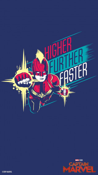 Captain Marvel iPhone Wallpaper