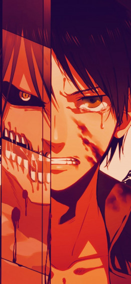 Eren Jeager Anime iPhone Xs Max HD 4k Wallpaper Image