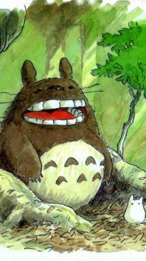Hand Drawn Totoro Wallpaper iPhone
