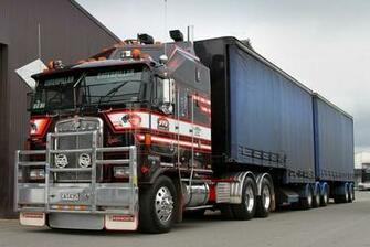 Wallpaper Kenworth Berserker Foto Big Like A Train Truck Semi