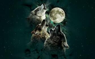 Moon Wolf Wallpaper Moons