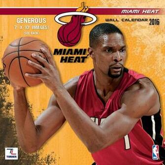 Miami Heat Mini Wall Calendar Buy At Khc Sports