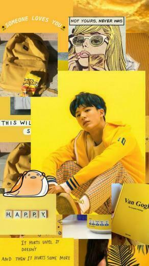 Jeno Yellow Aesthetic Lee Nct Lockscreen Wallpaper