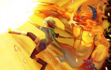 Wallpaper Magic Blow Guy Monster Art Into Deep Shit Ifrit