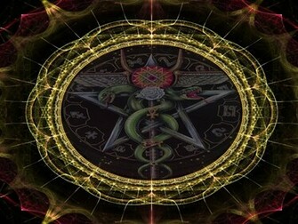 2d 3d Fractal Framed Wiccan Abstract Other HD Desktop Wallpaper