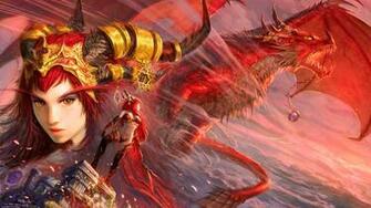 Alexstrasza World Of Warcraft Dragon Wallpaper HD Desktop And