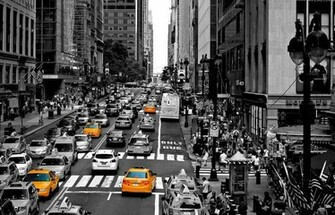 New York City Streets Background Wallpaper