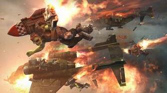 Warhammer 40k Wallpaper Space Marines Orks