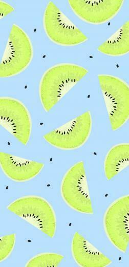 Kiwi Fruit Summer Pastel Colors Wallpaper Screensaver iPhone