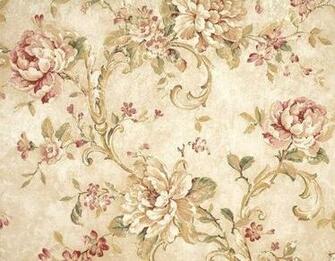 Victorian Lush Feminine Cabbage Rose Wallpaper