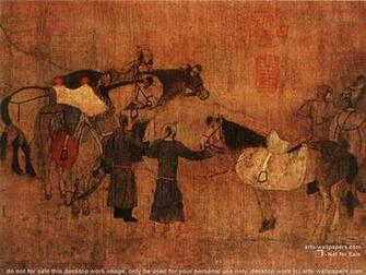 Ancient Chinese Painting Art Print Wallpaper