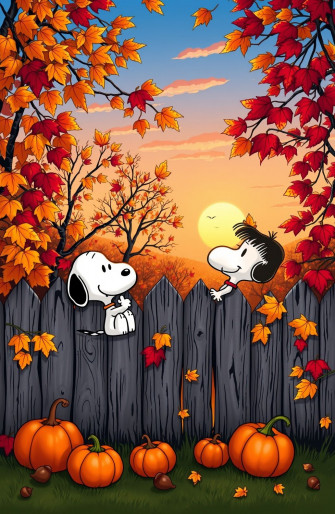 Peanuts Autumn Wallpaper