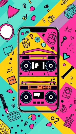 90s Retro Phone Wallpaper